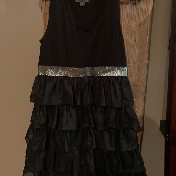 Black Ruffled Dress - Picture 2 of 4